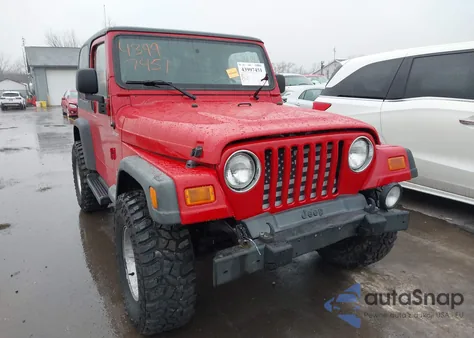 2003 Jeep Wrangler Sport из США, поврежденный, VIN 1J4FA49S93P335296